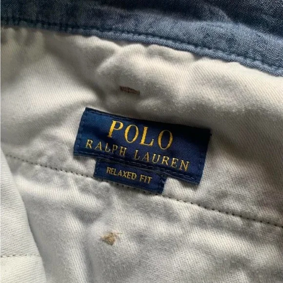 Polo Ralph Lauren vintage Camouflage Hawaiian Embroidered Shorts size 32 - Picture 5 of 8